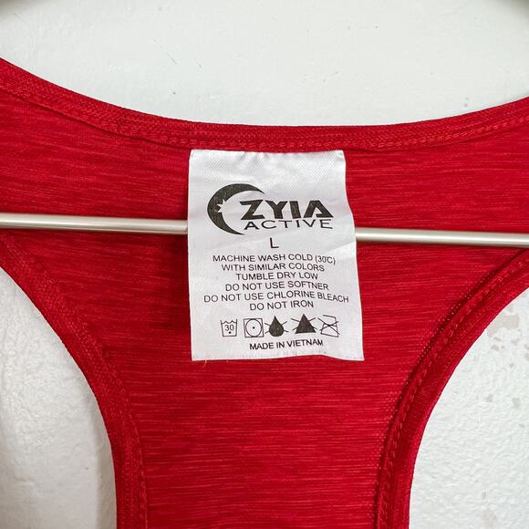 ZYIA Active Red Knot Just a Cute Tank Large - Picture 3 of 6